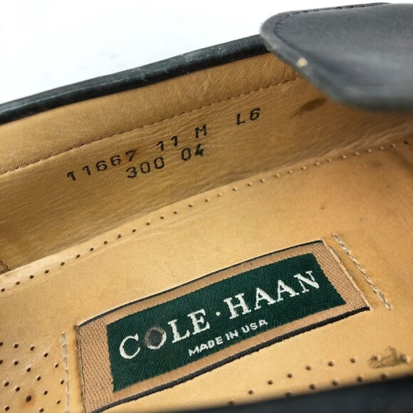 Cole Haan Men\'s Size 11M Black Leather Closed Toe Slip On Loafers Made In USA main image 6